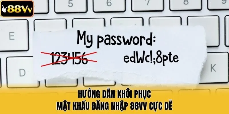 Hướng dẫn khôi phục mật khẩu đăng nhập 88vv cực dễ