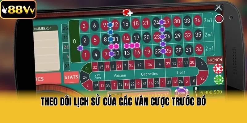 Theo dõi lịch sử của các ván cược trước đó